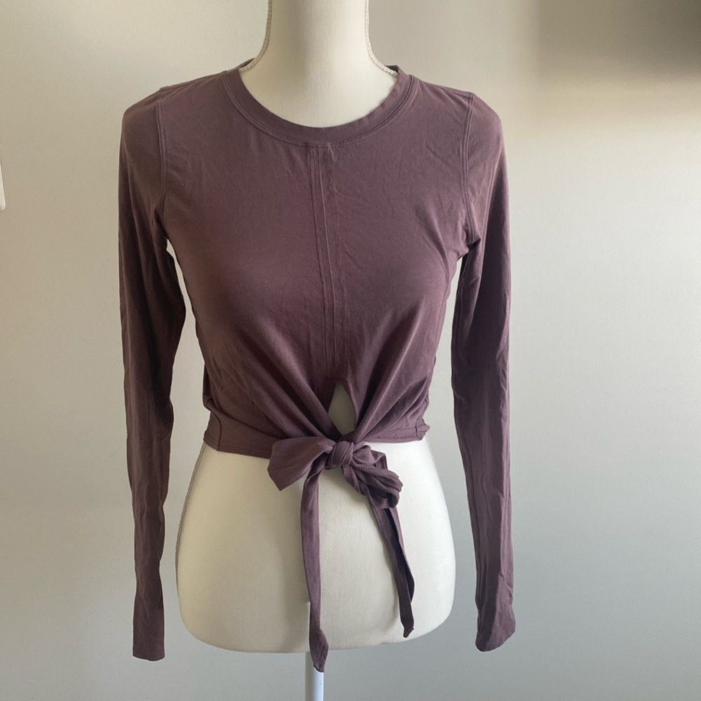 lulu lemon crop long sleeve